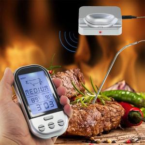 Termômetros de carne doméstica, digital sem fio para churrasco, cozinha