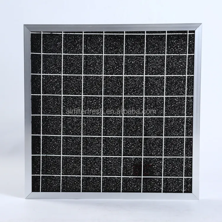 Home Office Aluminum Frame Activated Carbon Sheet Activated Carbon Celling Filter Spray Booth Carbon Filter