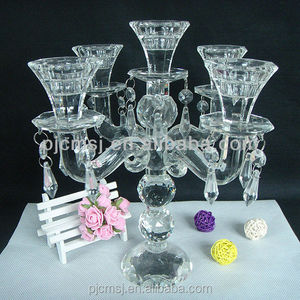 Hermoso cristal candelabros al por mayor para la boda y la decoración del hogar - Product Image 1
