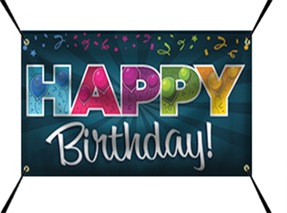 Banderole suspendue joyeux anniversaire, design amusant et coloré, livraison gratuite - Product Image 4