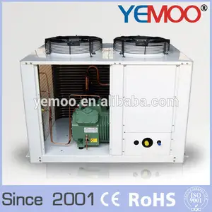 25hp yemoo bitzer caixa de estilo exterior de refrigeração da unidade de condensação com u estilo bobinas