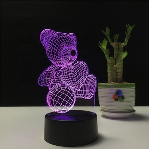 <span class=keywords><strong>Lampe</strong></span> <span class=keywords><strong>LED</strong></span> <span class=keywords><strong>3D</strong></span> visuelle en acrylique, alimentée par batterie, <span class=keywords><strong>illusion</strong></span> <span class=keywords><strong>optique</strong></span> <span class=keywords><strong>3D</strong></span>, <span class=keywords><strong>veilleuse</strong></span> <span class=keywords><strong>LED</strong></span> avec interrupteur tactile - Product Image 2
