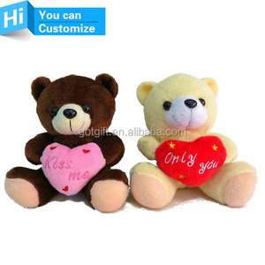 Carino Personalizzato Orsacchiotto di Peluche Peluche Che Tiene Grande Rosso '<span class=keywords><strong>TI</strong></span> AMO' Cuore Bambola - Product Image 5