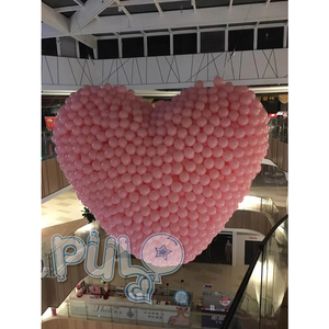 Tetesan Balon Berbentuk Hati/Jaring Lepas