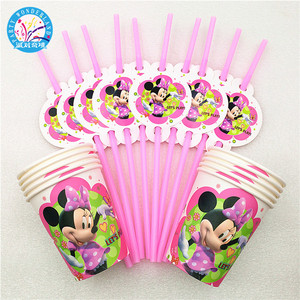 Nouvelles idées de produits 2023 nouveaux ensembles de <span class=keywords><strong>vaisselle</strong></span> en papier thème dessin animé gobelet en papier <span class=keywords><strong>Minnie</strong></span> <span class=keywords><strong>jetable</strong></span> - Product Image 3
