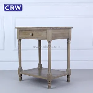 Vintage Industrial Rustico Tavoli con Cassetti In Legno Comodino Armadio Mobili Capezzale