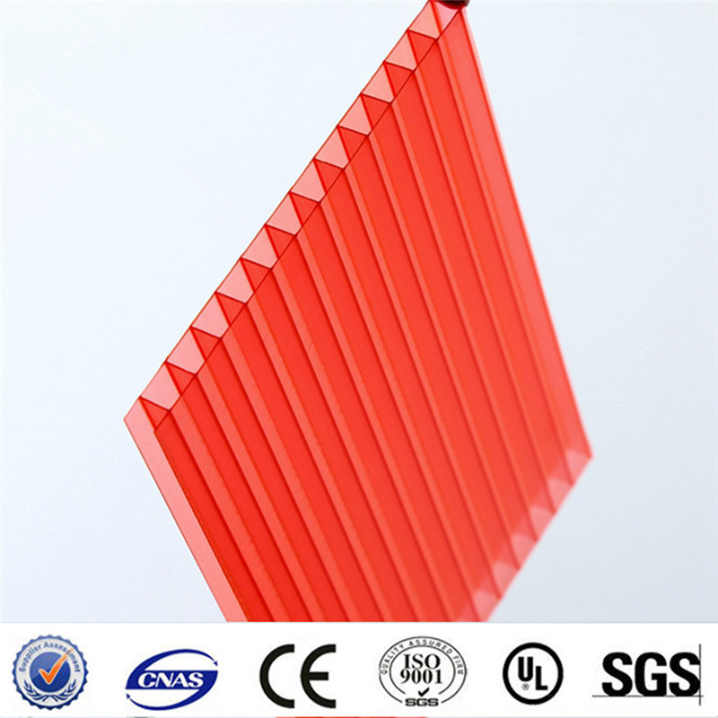 Double Paroi En Polycarbonate PC Feuille Creuse/Panneau pour Effet de Serre Puits de Carport