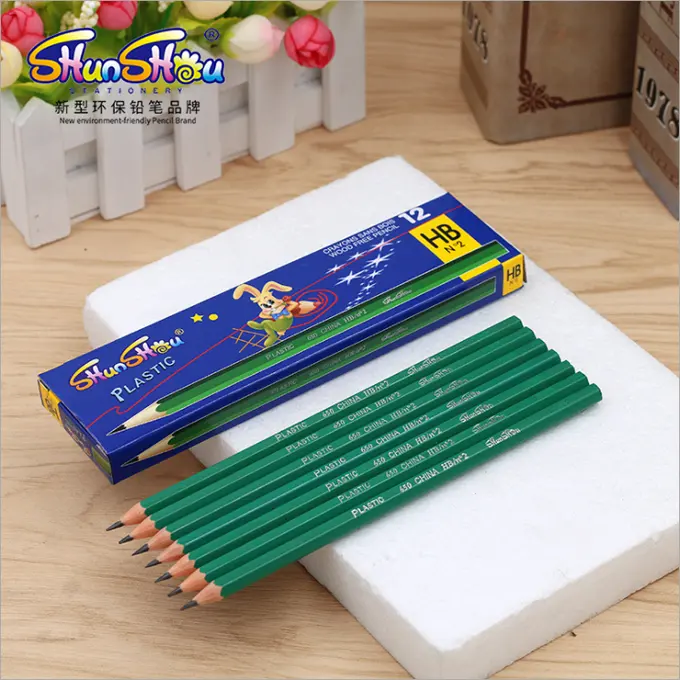قلم رصاص من البلاستيك لا يحتاج إلى صديقة للبيئة يتم بيعه مباشرة من المصنع بسعر منخفض