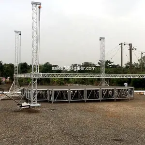 Aluminum Outdoor Entertainment Lighting Truss Stage