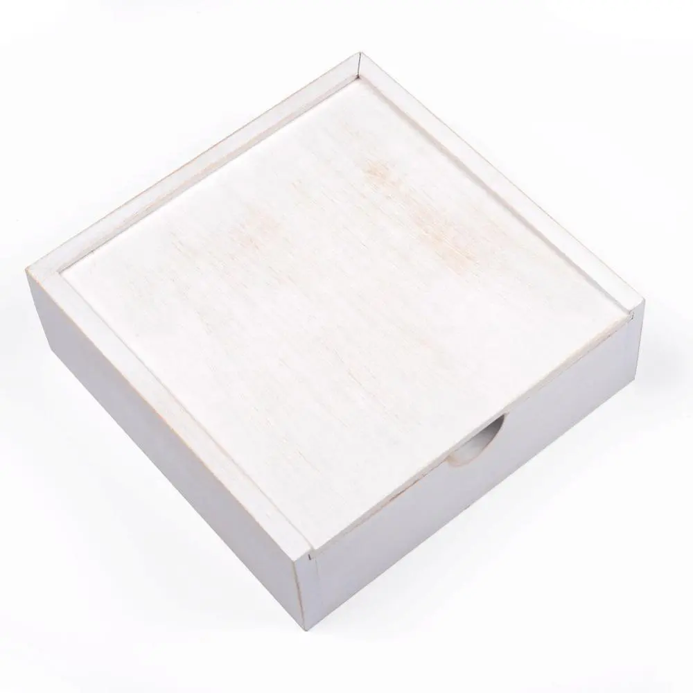 กล่องเก็บของทำจากไม้และอะคริลิกทรงสี่เหลี่ยม,กล่องเก็บของทำจากไม้สีขาวมี2ช่องแบ่ง