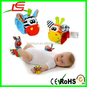 <span class=keywords><strong>Hochet</strong></span> en peluche pour bébé nouveau-né, <span class=keywords><strong>hochet</strong></span> en tricot pour poignet et chaussettes pour les pieds - Product Image 5