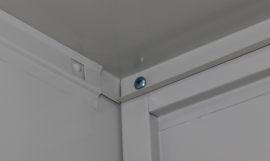 Multi-part Convinnent Office Furniture <strong>Metal</strong> Glass Door <strong>File</strong> Cabinet with Safety Inner <strong>Box</strong> - Product Image 6