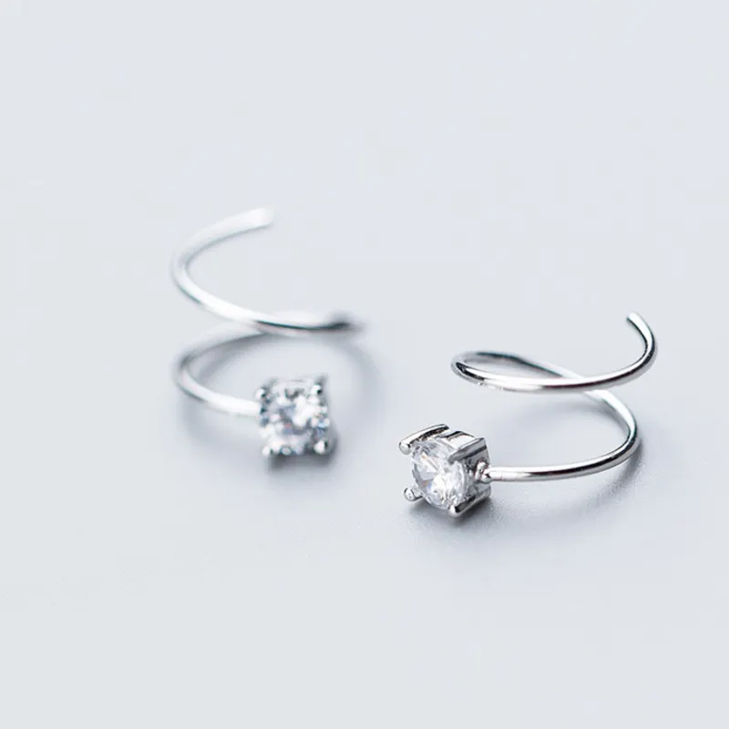 Reiki — boucles d'oreilles en argent Sterling 925, Design original, diamants, bijou fin, nouvelle collection printemps