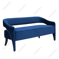 TSF-99242 Schwarz holzbein modernen blauen couch sofa im wohnzimmer