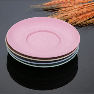 OEM logo rond <span class=keywords><strong>comestible</strong></span> paille de blé collation <span class=keywords><strong>assiette</strong></span> de fruits pour vente - Product Image 2