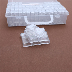 Bán buôn kim cương sơn Organizer <span class=keywords><strong>Box</strong></span> với 64 khe cắm LƯỚI HẠT tiêm nhựa khoan lưu trữ trường hợp phụ kiện công cụ - Product Image 5