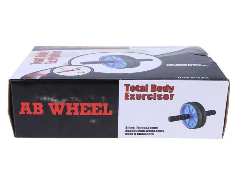 Fitness equipment packaging exerciser AB wheel custom durable colored corrugated boxes Fitness roller custom paper carton boxes