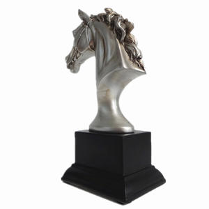 <span class=keywords><strong>De</strong></span> resina escultura cabeza caballo trofeo - Product Image 2