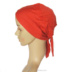 Fornitura professionale di fabbrica caldo di vendita musulmana cravatta posteriore maglia di cotone modale bambù interno Hijab Cap - Product Image 4