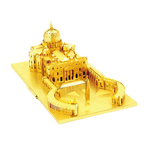 3D Kim Loại Mô Hình Câu Đố St.Peter Của Basilica Chu Nhân Tạo Đồng DIY Vatican Quà Lưu Niệm Kiến Trúc Thế Giới Xây Dựng Mô Hình Thủ Công Mỹ Nghệ - Product Image 4