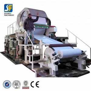Máquina de papel tisú de 6-7 toneladas por día, máquina de papel higiénico, planta para hacer pañuelos de papel higiénico - Product Image 1