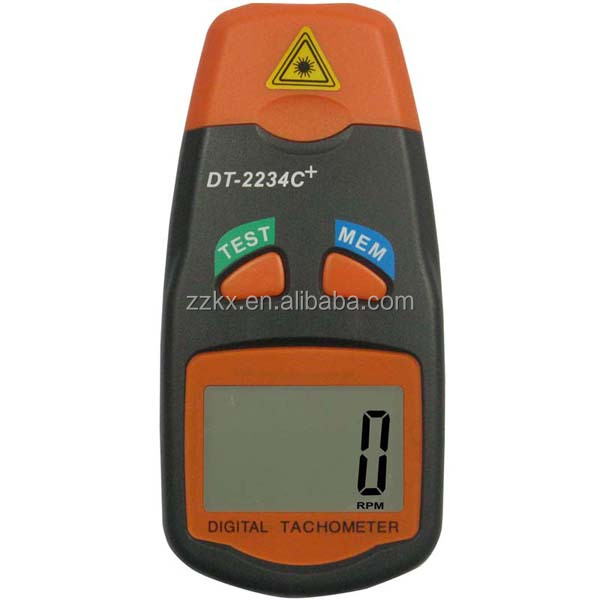 Portable LCD Digital Tachometer Speedometer DT2234C+ Range 2.5~99.999r/min