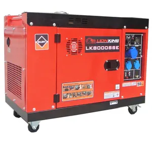 5KW 5KVA Air-Cooled Single Zylinder Tragbare Offener Typ Diesel Generator Mit 186FAE Diesel Motor