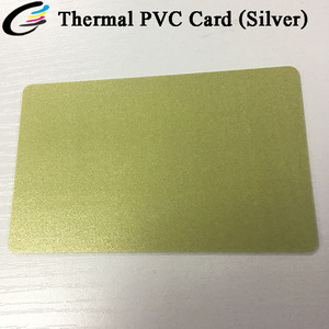 Carte d'identité en PVC thermoplastique couleur argent doré FCOLOR CR80 pour imprimante Zebra - Product Image 4