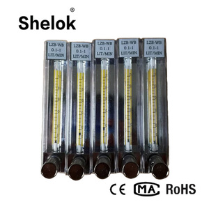 แคลมป์มิเตอร์อลูมิเนียมระบายความร้อนด้วยน้ำ,อุปกรณ์วัดอัตราการไหลของของเหลวในอากาศใช้แก๊สท่อแก้ว Rotameter - Product Image 5