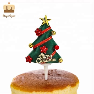 Lumières Magiques Décoration Instantanée Matériel Plastique Nouveauté Vert et Rouge 2.5X2.5CM Pics de Sapin de Noë<span class=keywords><strong>l</strong></span> en Promotion - Product Image 5