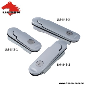 Serrure à loquet de panneau à levier pivotant plat étanche à quart de tour pour armoire électrique métallique LM-843-2 - Product Image 2