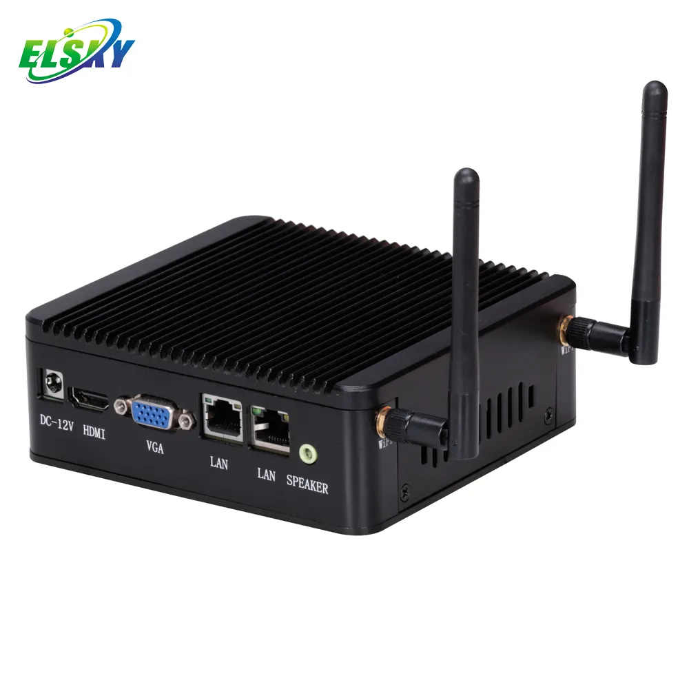 Elsky baytrail celeron ddr3l, 2.0ghz, núcleo duplo, barebone, pc, gpio vga, nano itx, mini pc