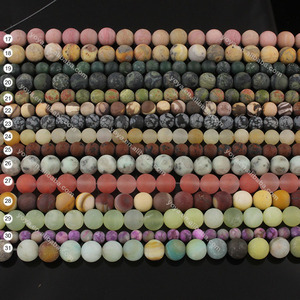 Perles en cristal mat naturel SB6547, pierres semi-précieuses en vrac pour la fabrication <span class=keywords><strong>de</strong></span> bijoux DIY, vente en gros - Product Image 3