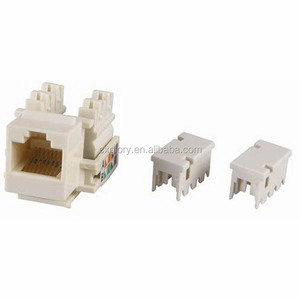 Bán Hot AMP loại RJ45 CAT5e Mạng Keystone Jack Cáp tường adapter cắm CAT5E Lan nhựa mô-đun - Product Image 3