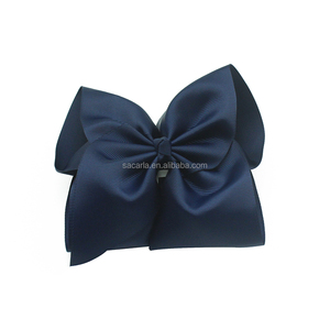 Giá Rẻ Bán Buôn Đồng Bằng Rắn Lớn Grosgrain Tóc Bow Với Ban Nhạc Đàn Hồi Cô Gái Đàn Hồi Headband - Product Image 4
