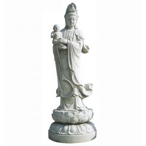 GuanshiyinラージホワイトストーンSongzi Guanyin Avalokitesvara Bodhisattva Sculpture <span class=keywords><strong>Kwan</strong></span> <span class=keywords><strong>Yin</strong></span> Female <span class=keywords><strong>Buddha</strong></span> Kuan <span class=keywords><strong>Yin</strong></span> Statues - Product Image 2
