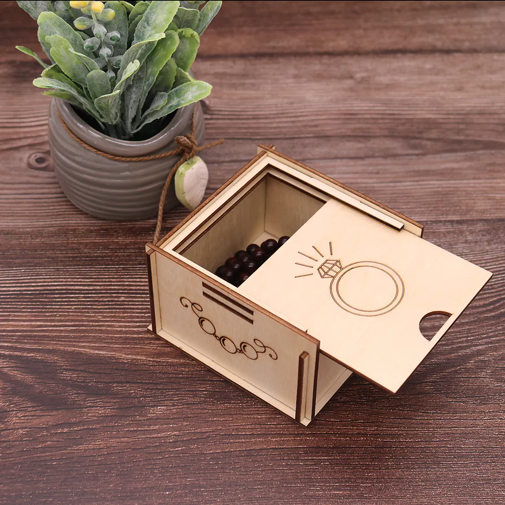 Personalised laser cut Wooden Wedding Gift Keepsake Box