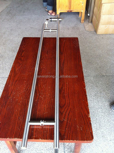 Ronde Holle Buis Roestvrijstalen Glazen Deurklinkvergrendeling J027 Trekhandgreep Slot Voor Glazen Deur - Product Image 3