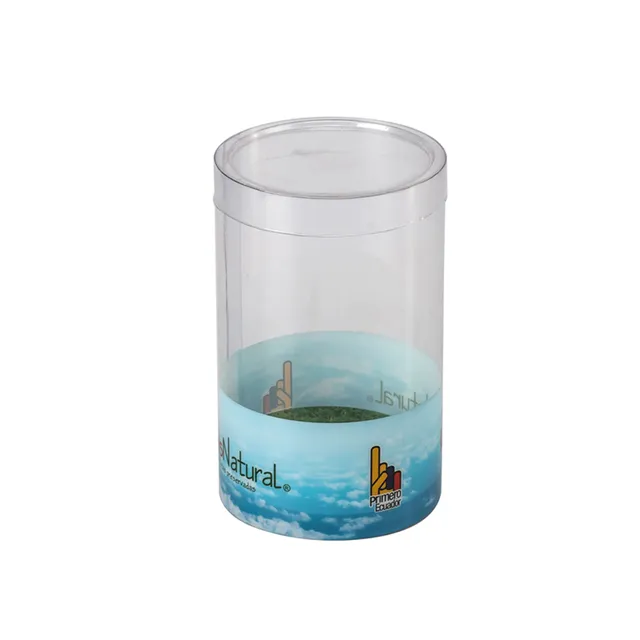 Custom Tube Box Clear Cylinder Round Plastic Packaging Clear Plastic Soap Packaging