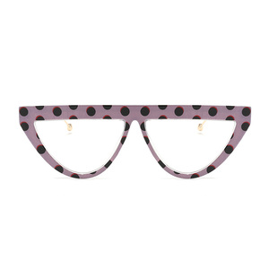 19032 Superhot Eyewear 2019 شقة الأعلى القط العين النظارات الشمسية النساء ريترو خمر منقطة النظارات - Product Image 2