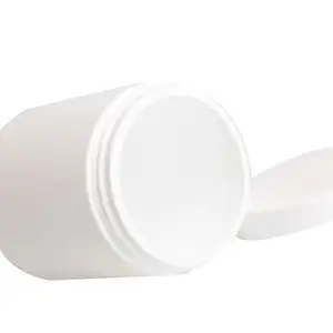 Сертифицированная 16 унций белая мягкая сенсорная пластиковая HDPE бутылка для капсул медицина