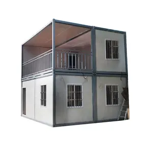 两层集装箱家庭双面预制房子办公场所出售