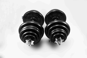 Cast iron painting 50 kg Adjustable free weights dumbbell set with chrome bar selling - Product Image 5