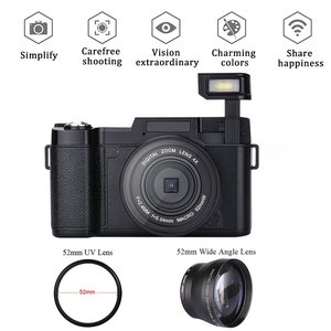 24MP Ultra HD dijital kamera 3.0 inç 180 derece rotasyon Flip ekran kamera Retractrable el feneri - Product Image 4