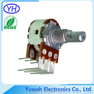 Custom 16 MM 2 Gang film coal rotary linear B101 b102 ohm potentiometer - Product Image 3