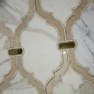 Cornice di <span class=keywords><strong>fiori</strong></span> mattonelle di mosaico di marmo per pavimenti - Product Image 4