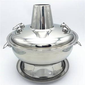 Pot chinois pour charbon de bois, Pot de service chauffant avec cheminée - Product Image 1