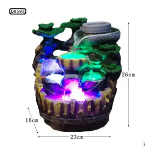 室内装饰用迷你树脂桌面喷泉