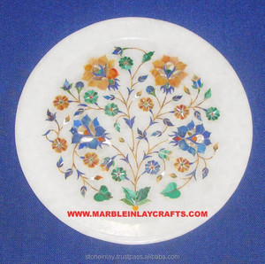 Exclusive Marble Inlay Handmade Art Work Plate - Product Image 1