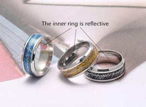 Fashion jewelry Lord of the rings stainless steel ring - Product Image 1
